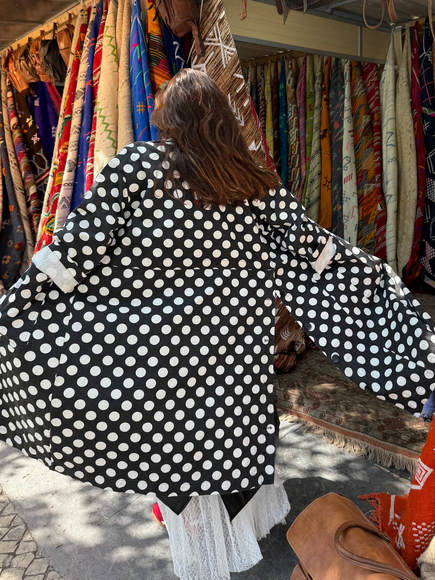 Casaco Polka Dots Negro