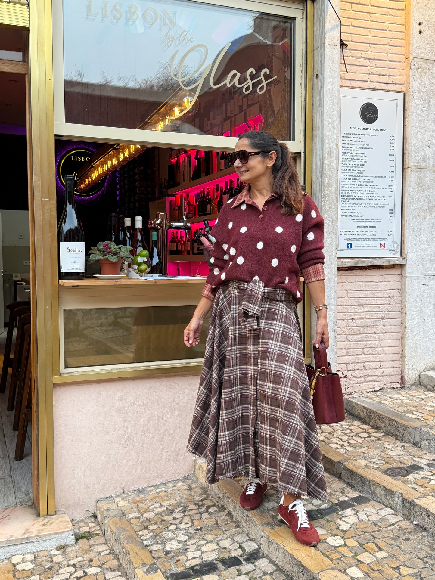 Camisola malha Bordeaux