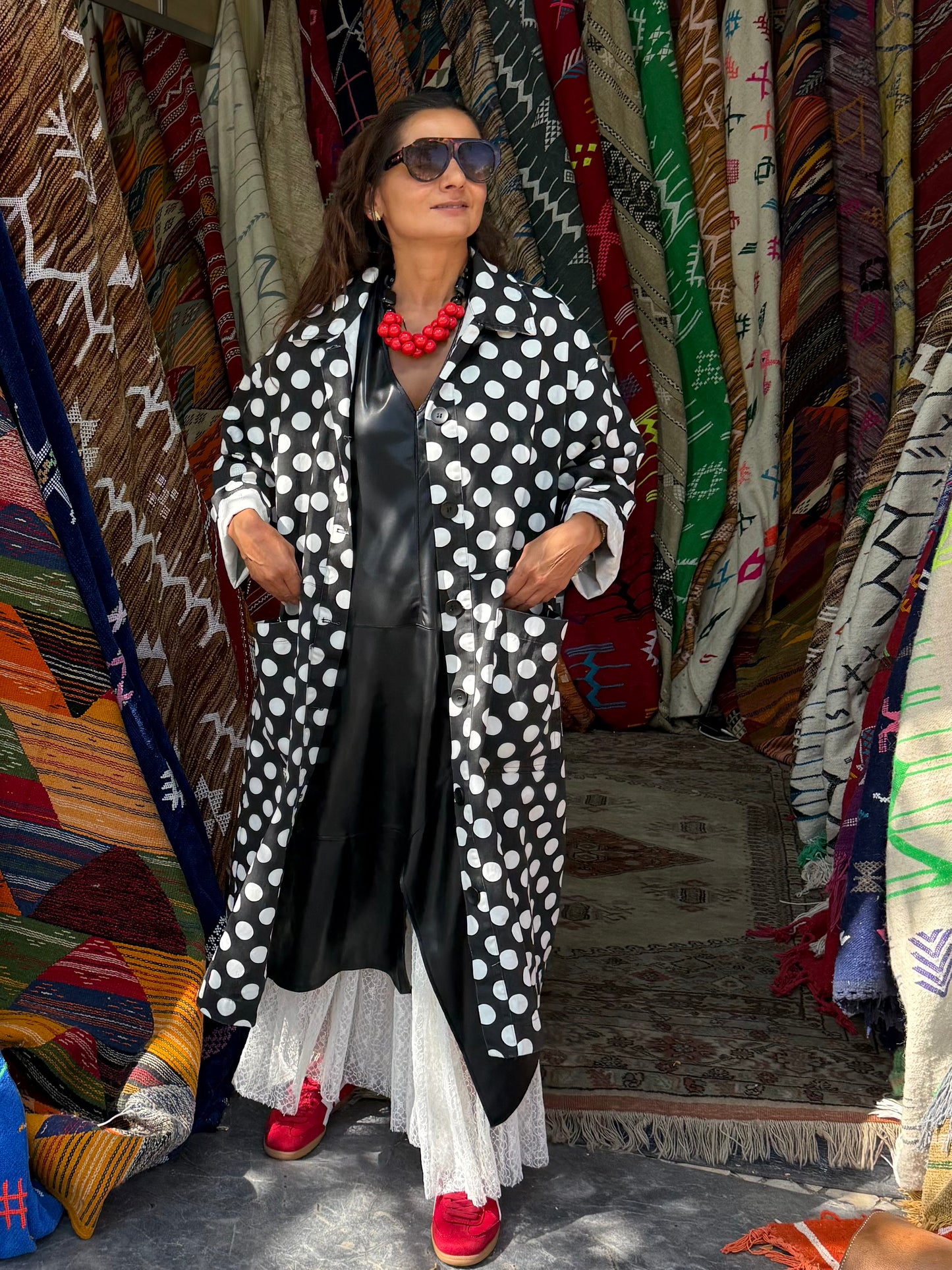 Casaco Polka Dots Negro