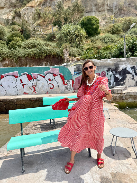 Vestido Vichy Vermelho