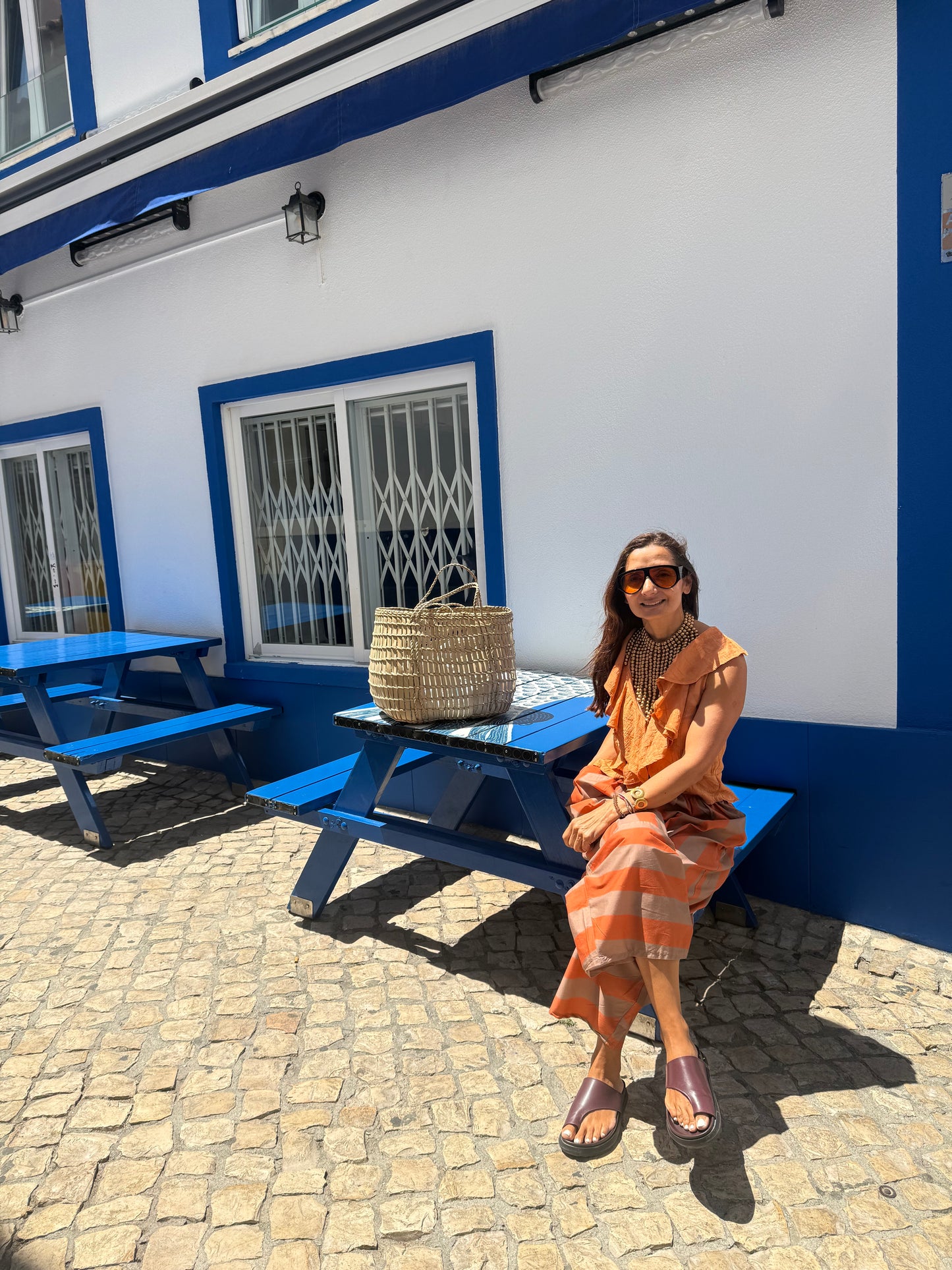 Calças Santorini laranja