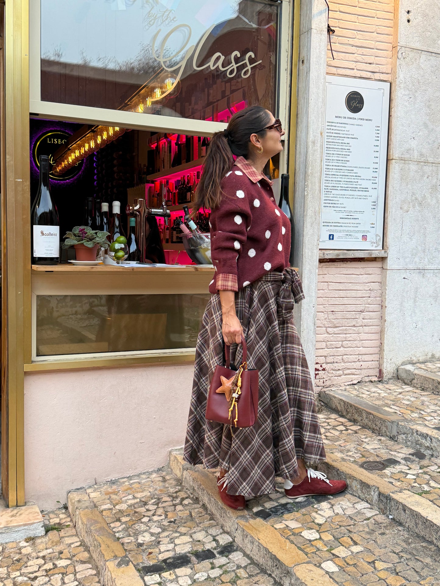 Camisola malha Bordeaux