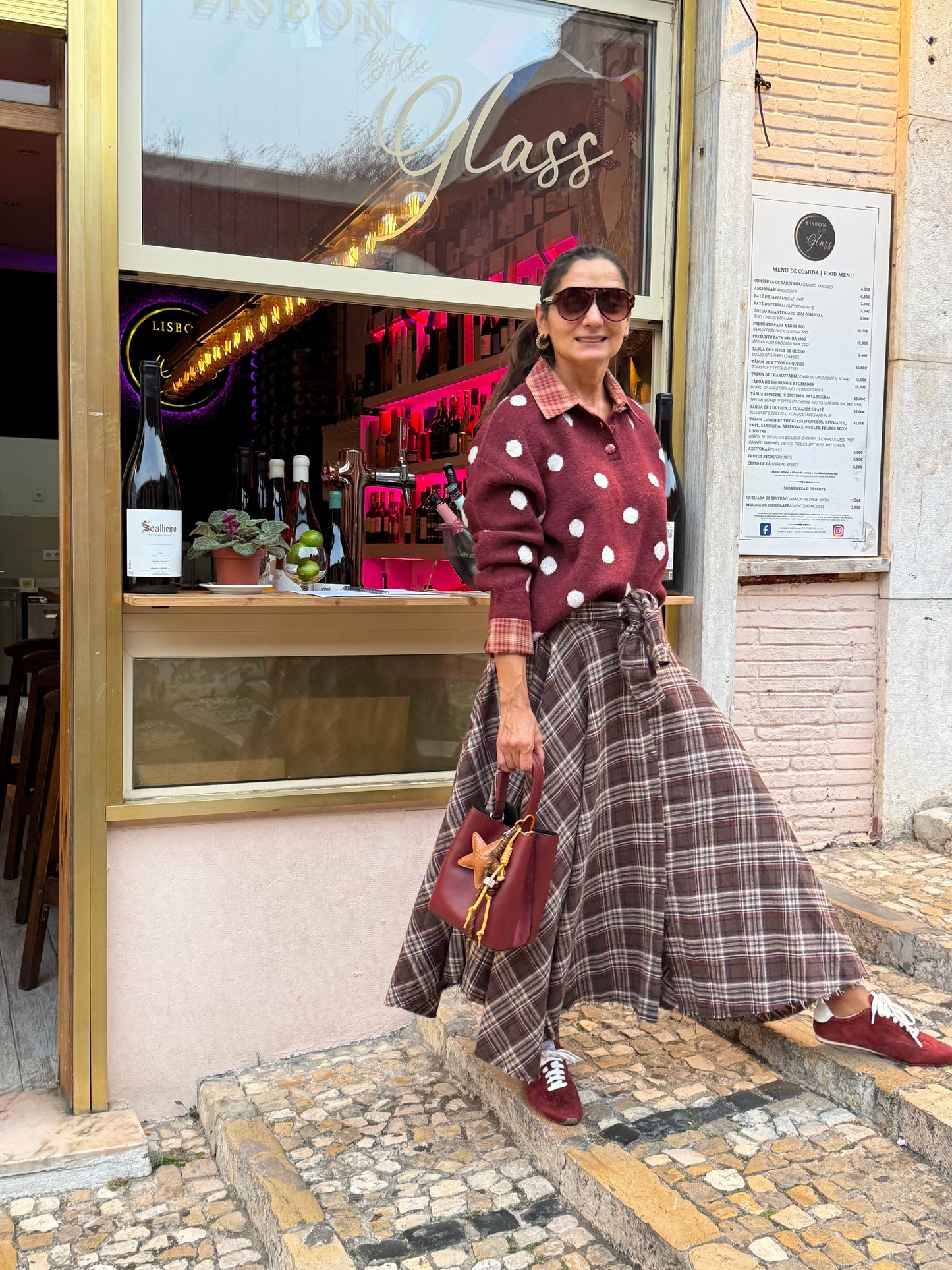 Camisola malha Bordeaux