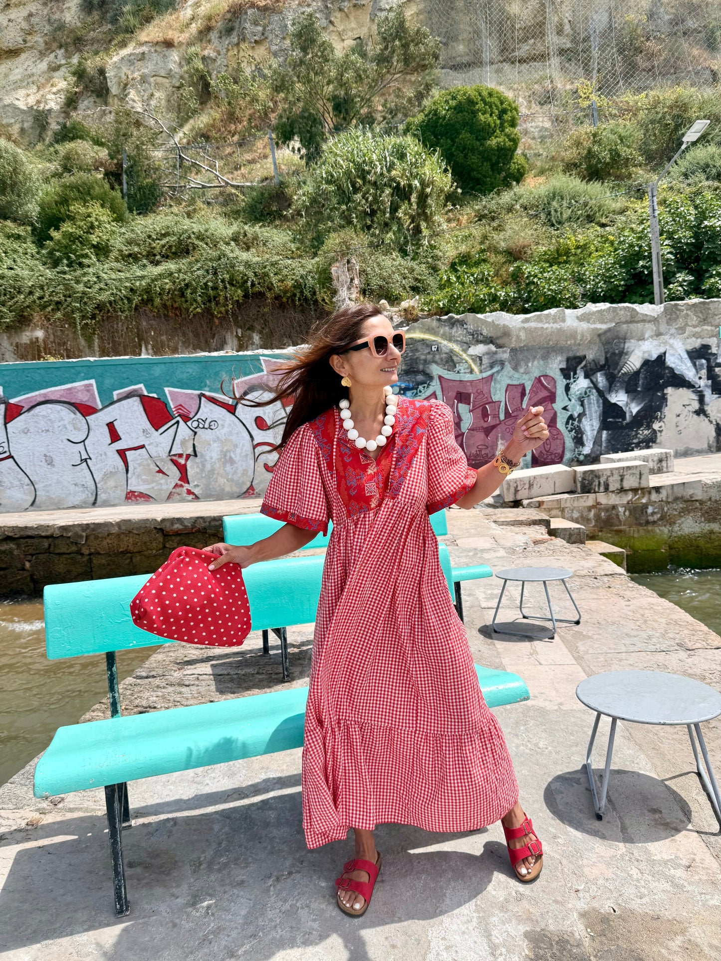 Vestido Vichy Vermelho