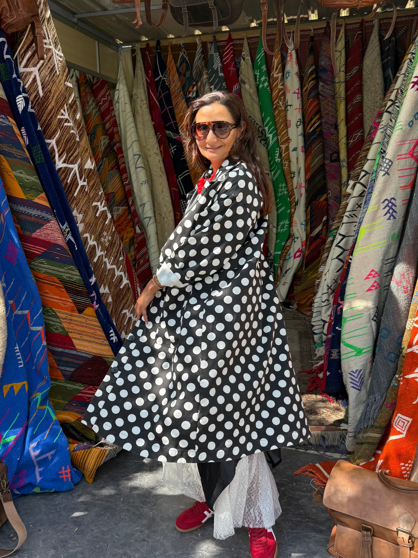Casaco Polka Dots Negro