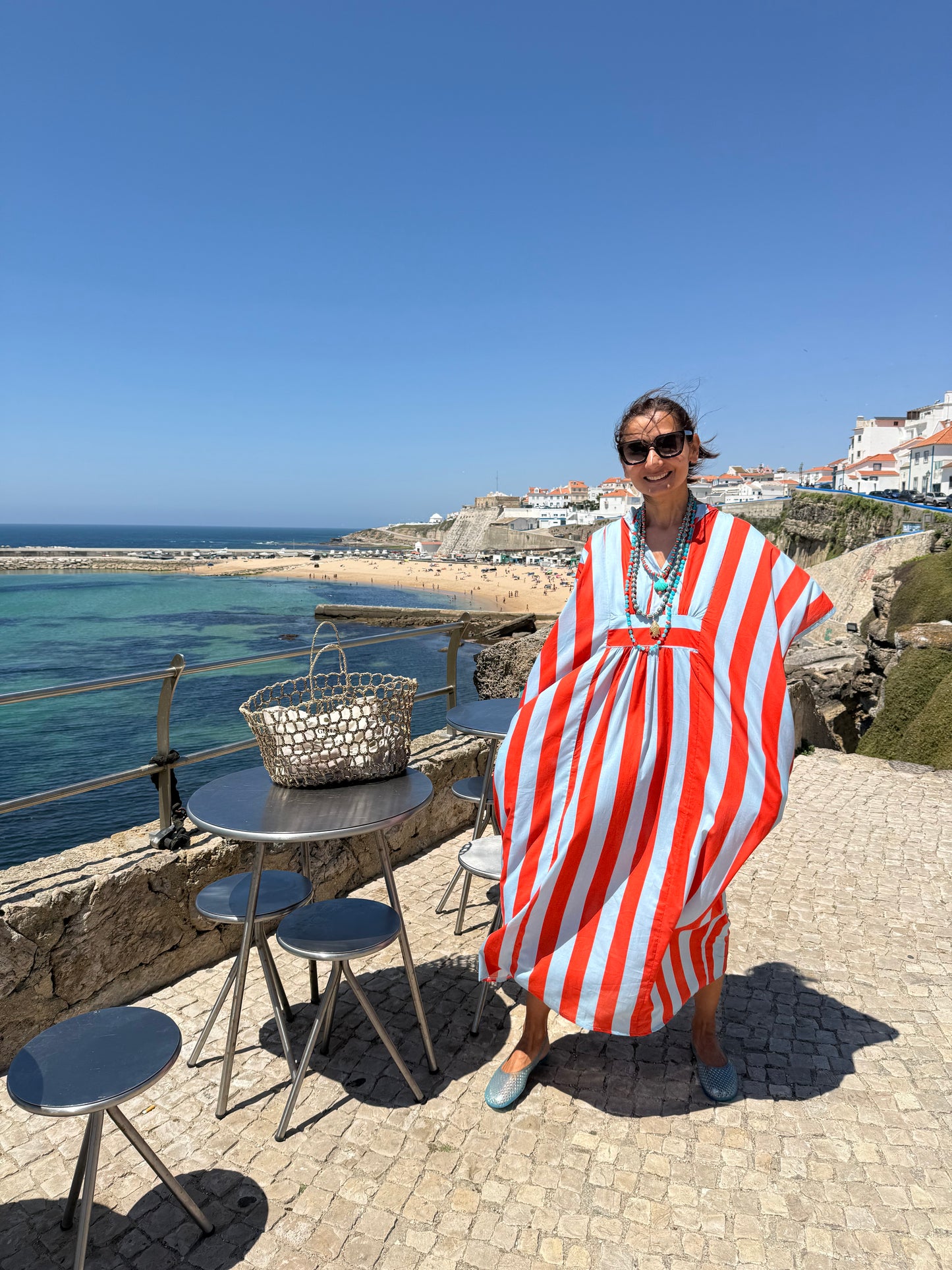 Vestido mikonos laranja (kaftan)