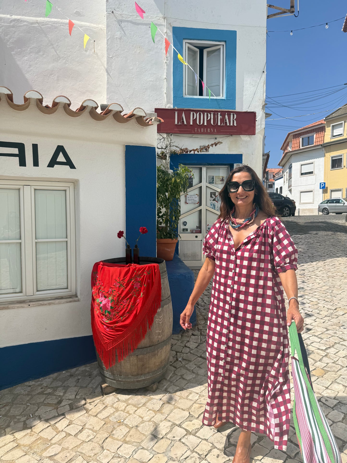 Vestido cascais Bordeaux