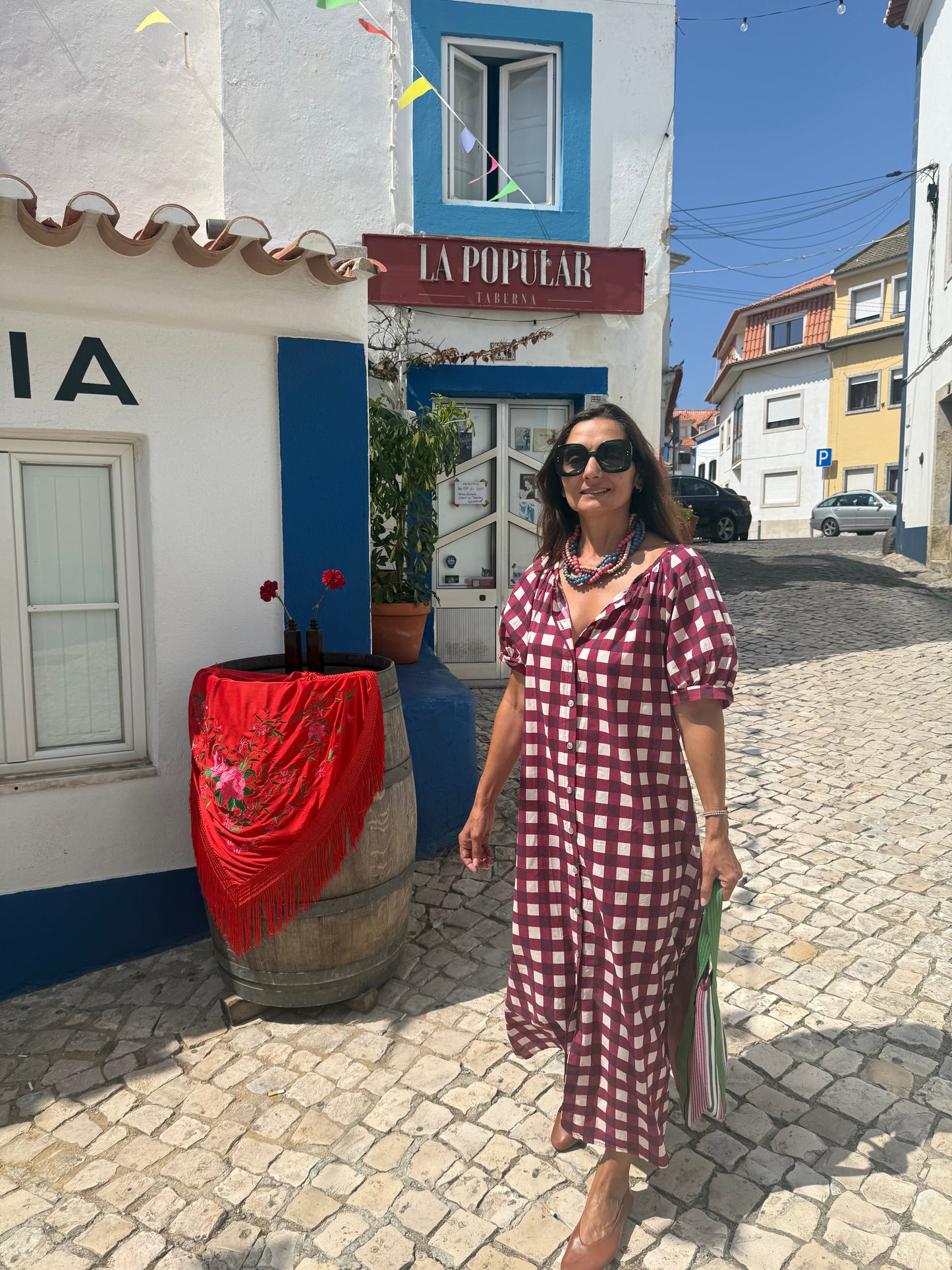 Vestido cascais Bordeaux