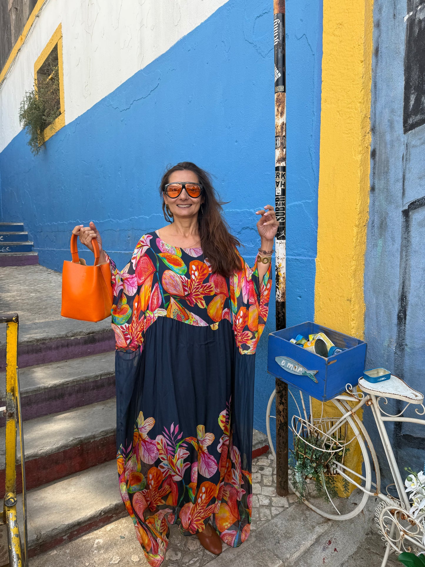 Vestido Singapura azul