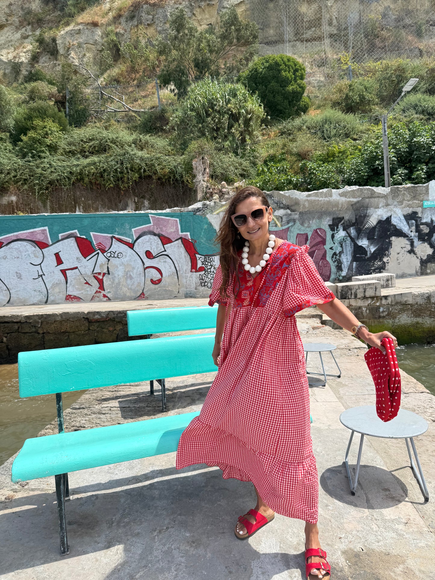 Vestido Vichy Vermelho