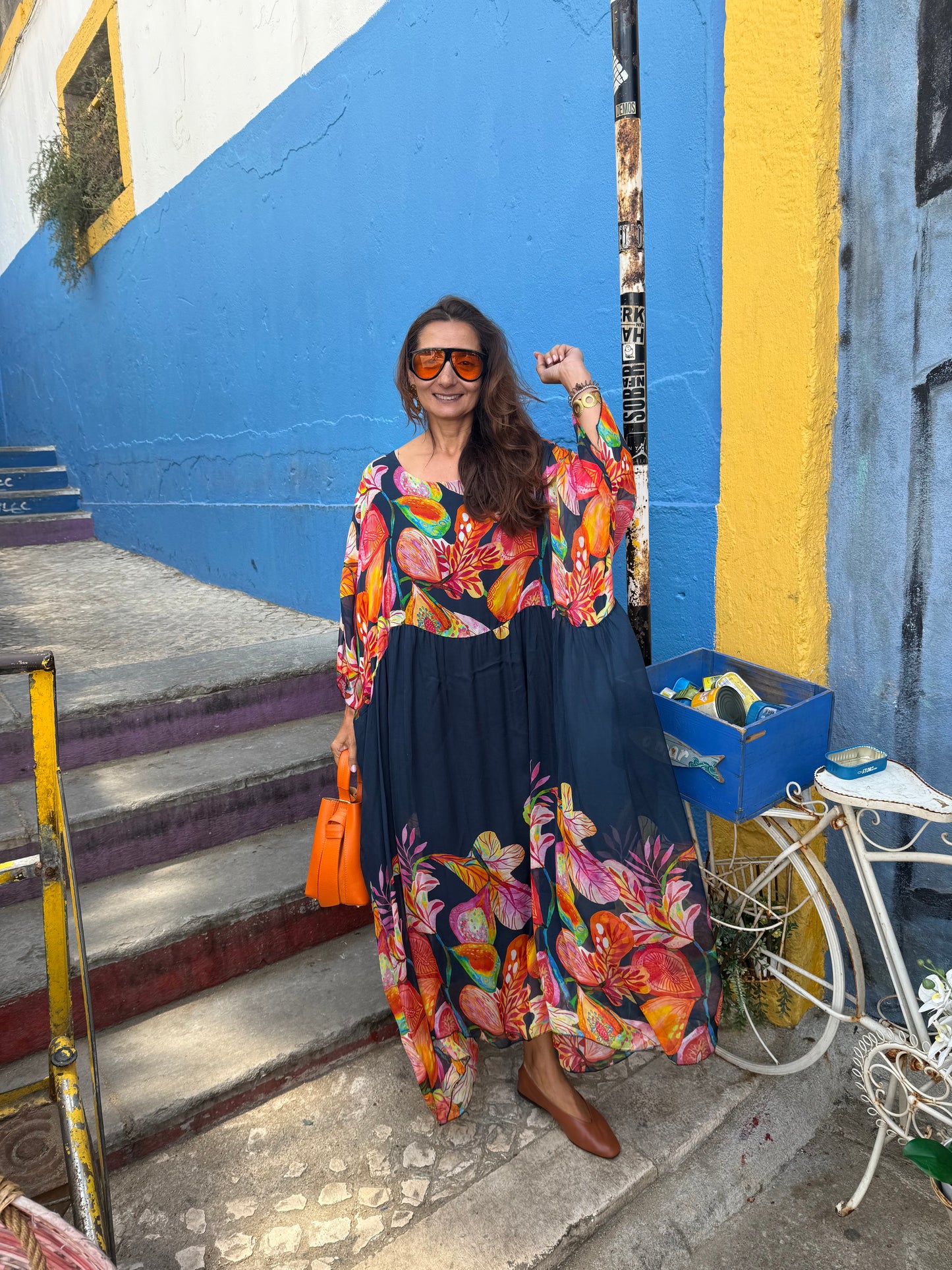 Vestido Singapura azul