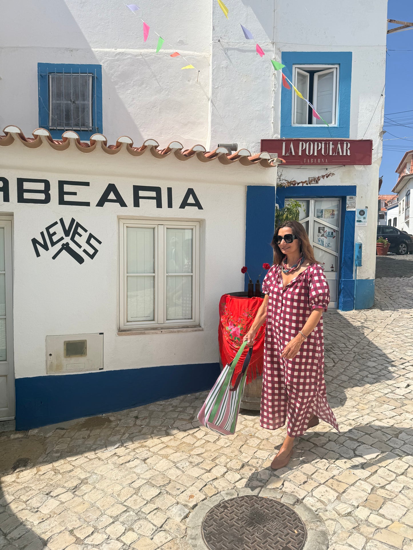 Vestido cascais Bordeaux
