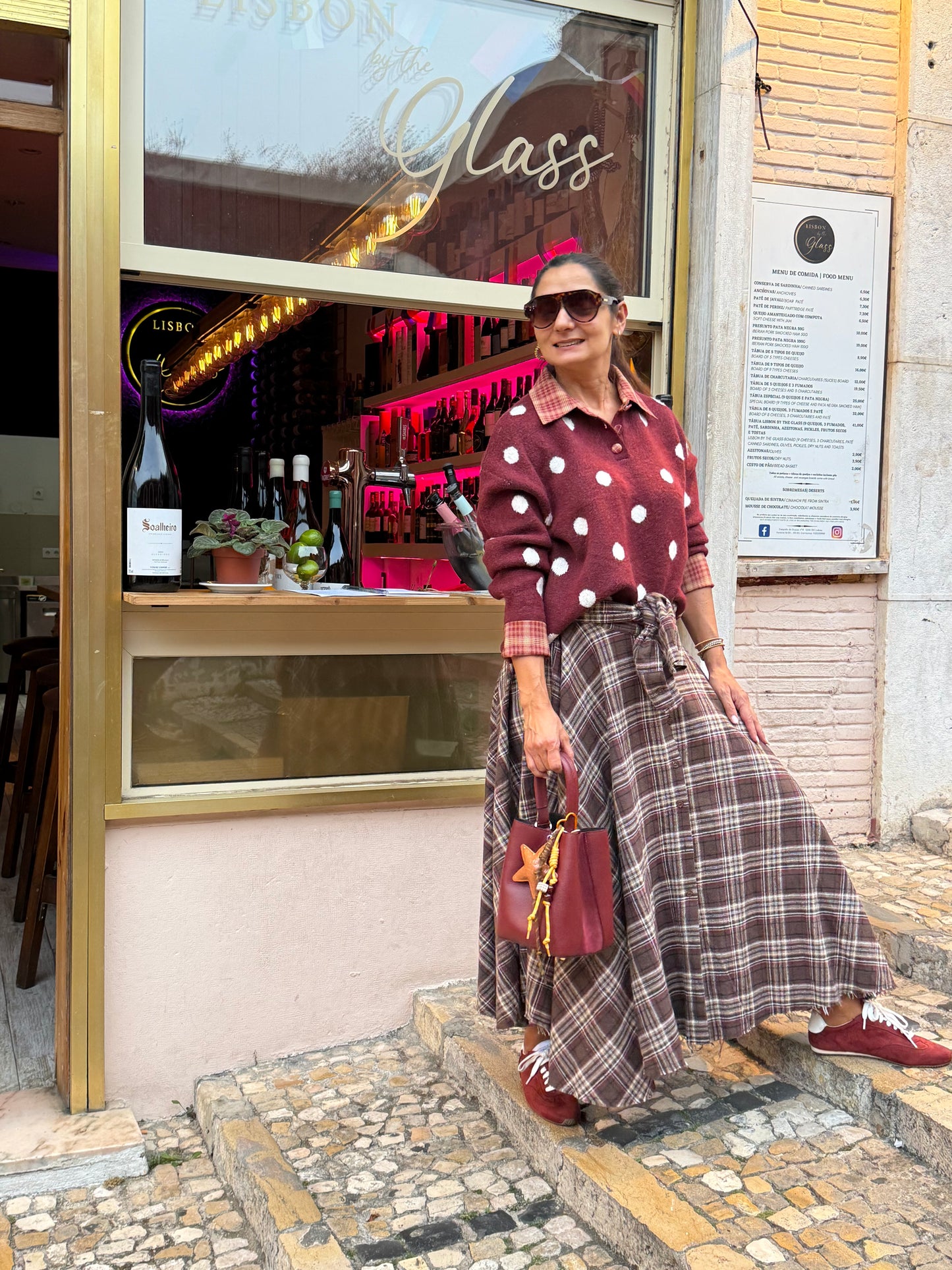 Camisola malha Bordeaux