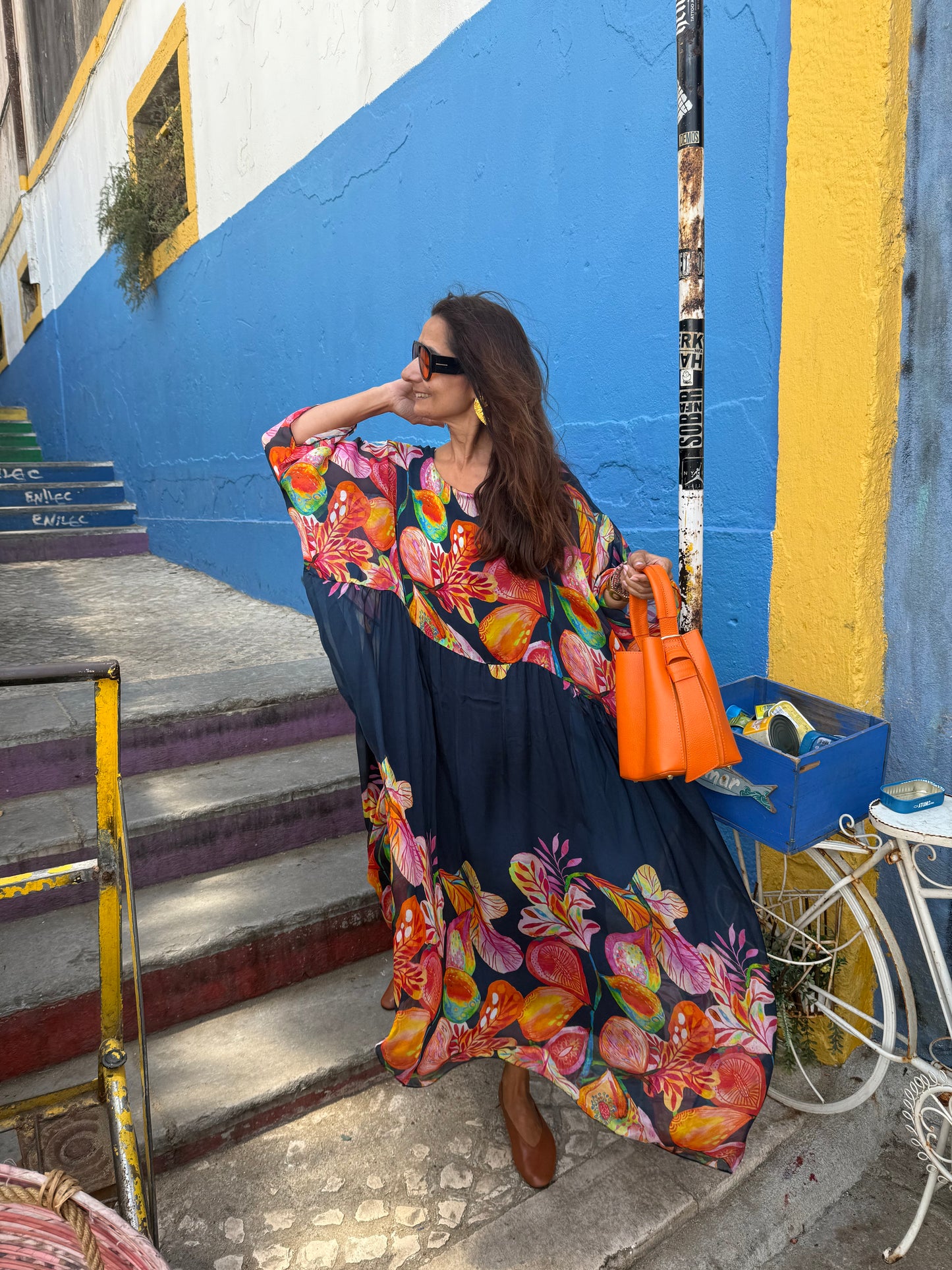 Vestido Singapura azul