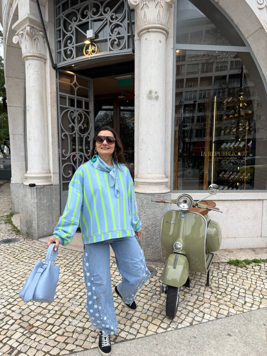 Calças Jeans com bolas