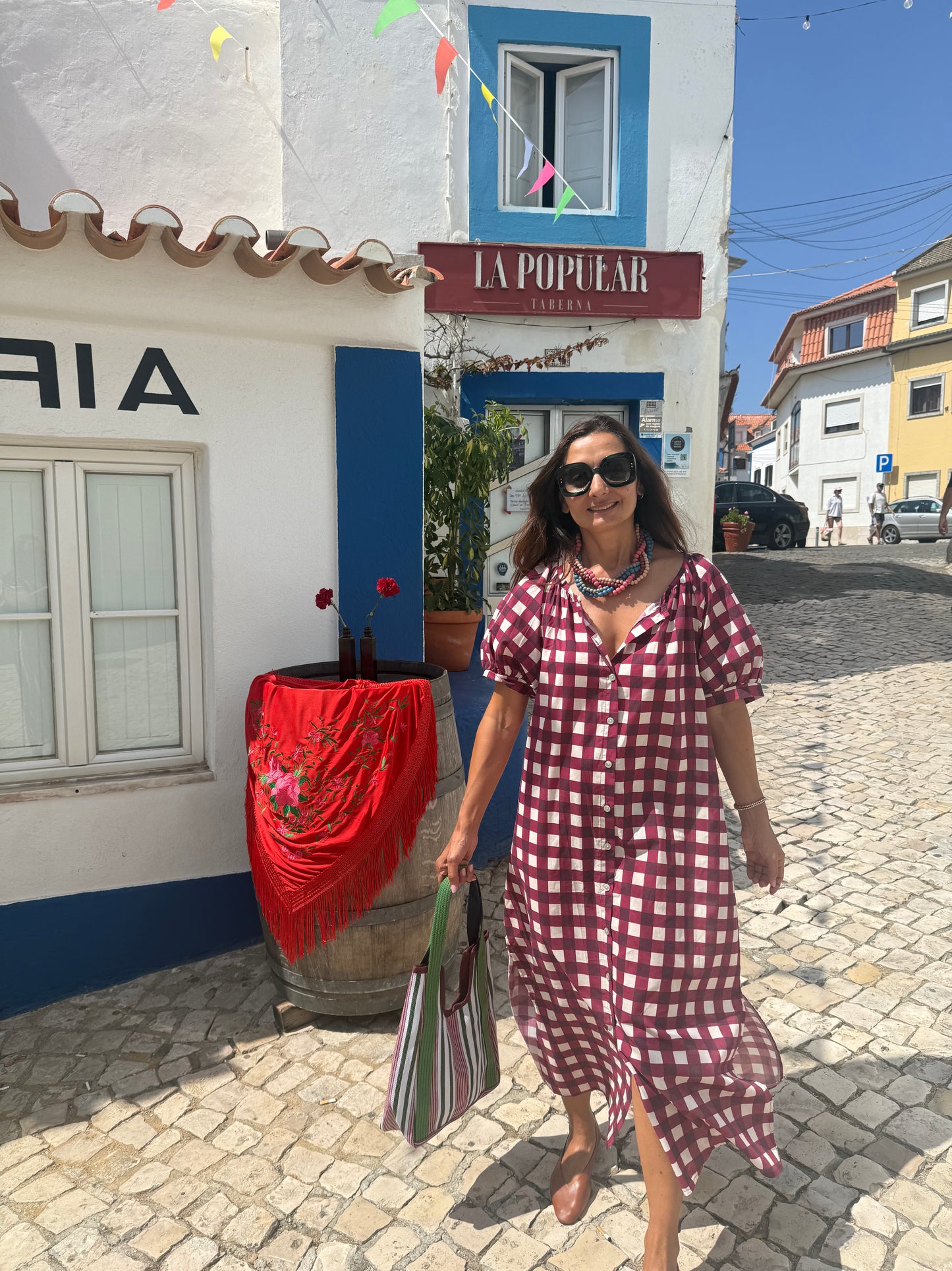 Vestido cascais Bordeaux