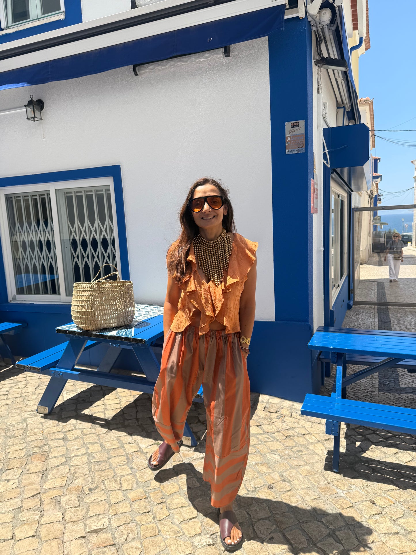 Calças Santorini laranja